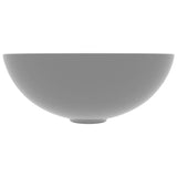 Vidaxl wastafel rond keramiek lichtgrijs