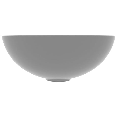 Vidaxl wastafel rond keramiek lichtgrijs