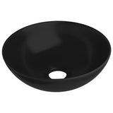 Vidaxl Washbasin okrągły ceramiczny Matt Zwart