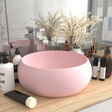 Vidaxl Washbasin Round 40x15 cm Matpown in ceramica