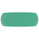 Vidaxl wastafel rond 40x15 cm keramiek mat lichtgroen