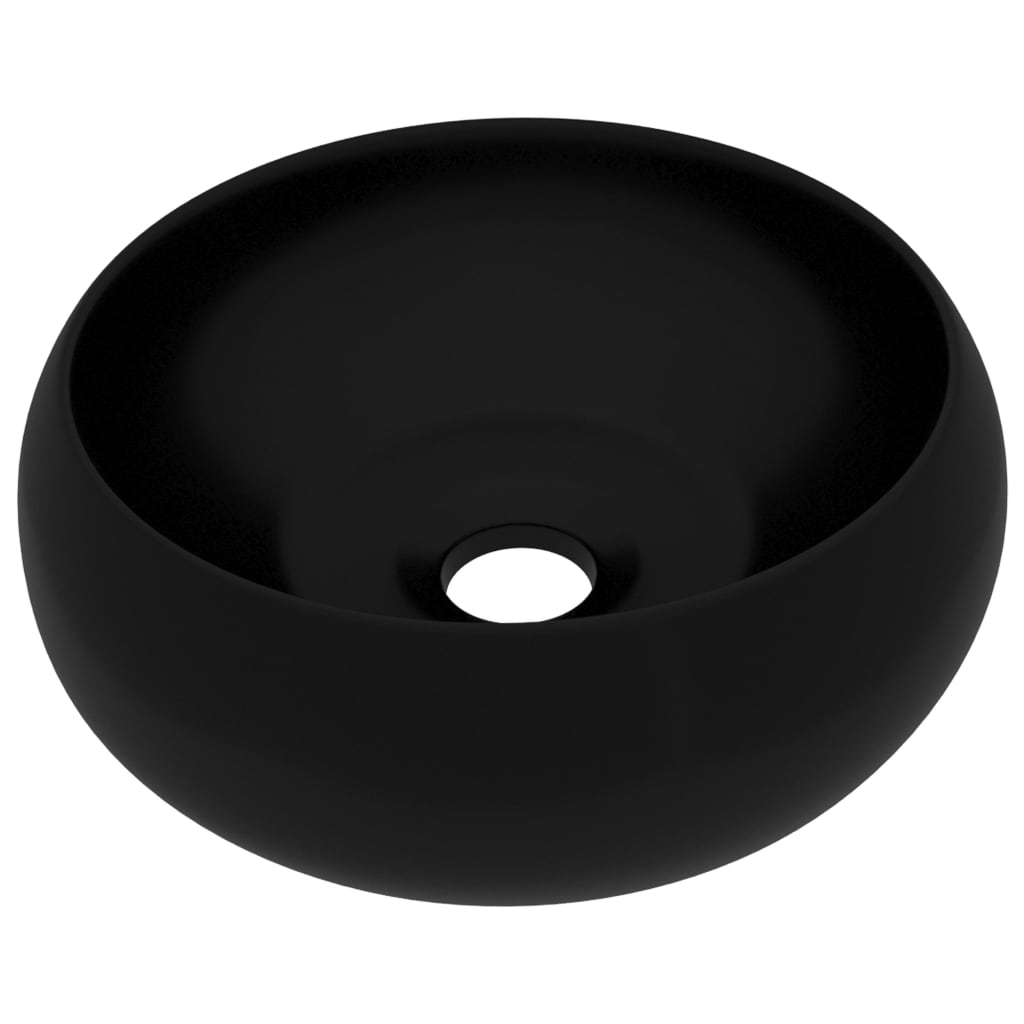 Vidaxl Washbasin alrededor de 40x15 cm de cerámica mate negro