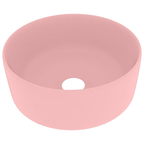 Vidaxl wastafel rond 40x15 cm keramiek matroze