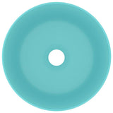Vidaxl wastafel rond 40x15 cm keramiek mat lichtgroen