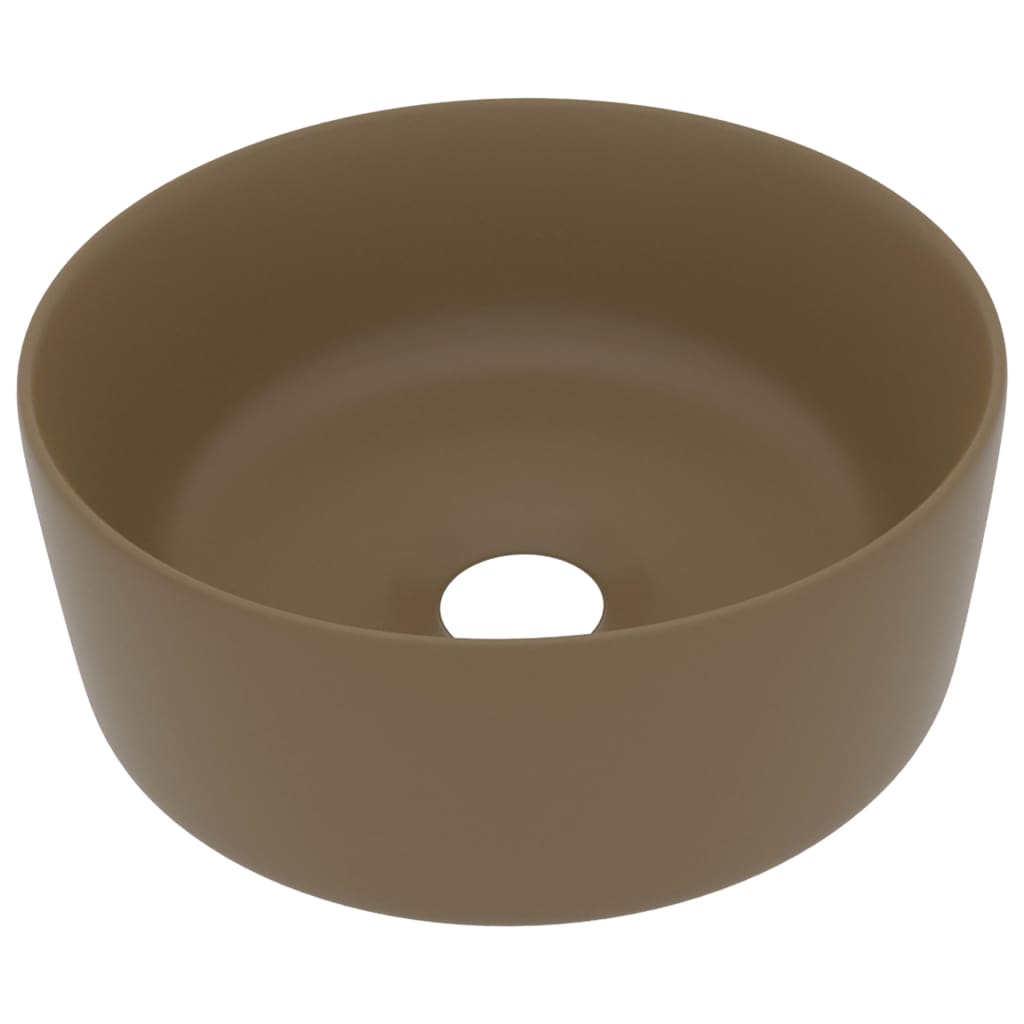 Vidaxl Washbasin omkring 40x15 cm keramisk matcrem