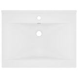 Vidaxl Washbasin med taphul 60x46 cm keramisk mat hvid