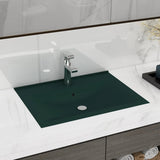 Vidaxl Washbasin s otvorem klepnutím 60x46 cm keramic Matt Dark Green