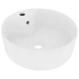 Vidaxl Washbasin z pristaniščem 36x13 cm keramična mat bela