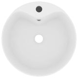 Vidaxl Washbasin z pristaniščem 36x13 cm keramična mat bela