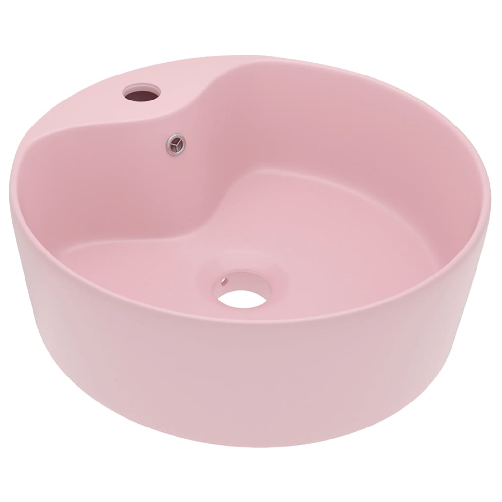 WADAXL WASHBASIN s přistáním 36x13 cm keramická jediná růžová