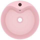 Vidaxl wastafel met overloop 36x13 cm keramiek matroze