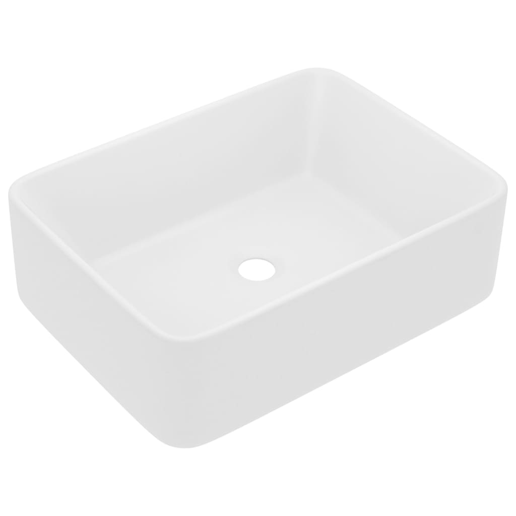 Vidaxl Washbasin 41x30x12 cm keramisk mat hvid