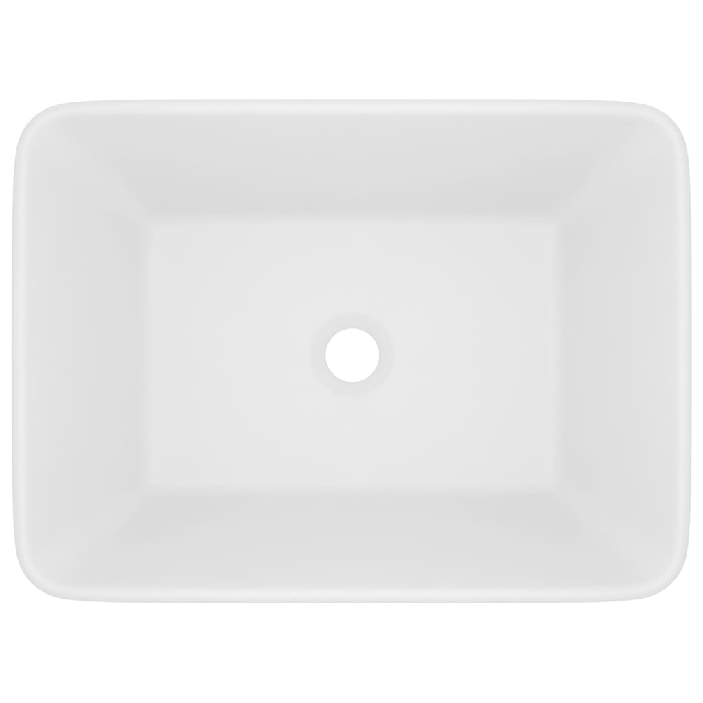 Vidaxl Washbasin 41x30x12 cm keramisk mat hvid