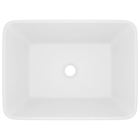 Vidaxl wastafel 41x30x12 cm keramiek matwit