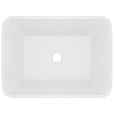 Vidaxl Washbasin 41x30x12 cm keramična mat bela