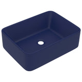 Vidaxl Washbasin 41x30x12 cm keramická rohož tmavě modrá