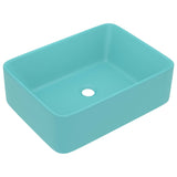 Vidaxl Washbasin 41x30x12 cm keramisk Matt Light Green