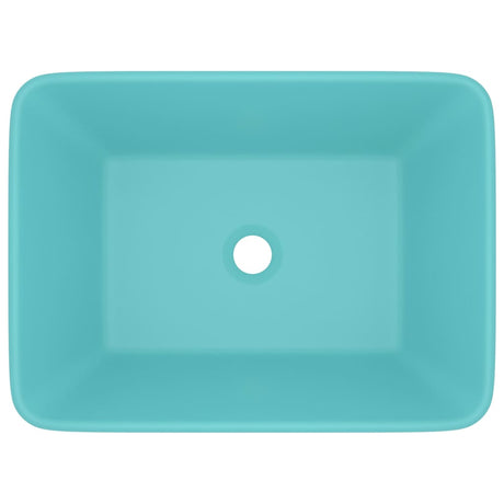 Vidaxl wastafel 41x30x12 cm keramiek mat lichtgroen