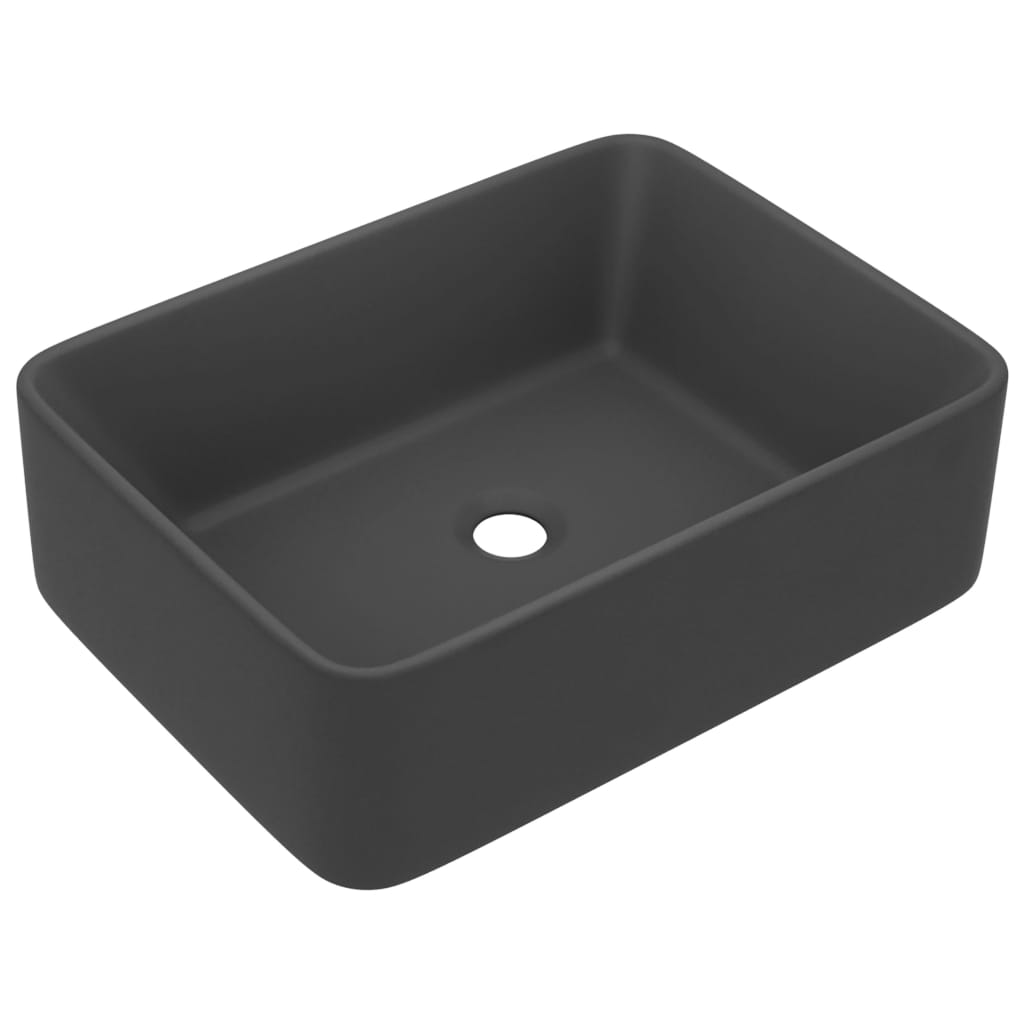 WADAXL WASHBASIN 41x30X12 CM keramic Matt Dark Grey