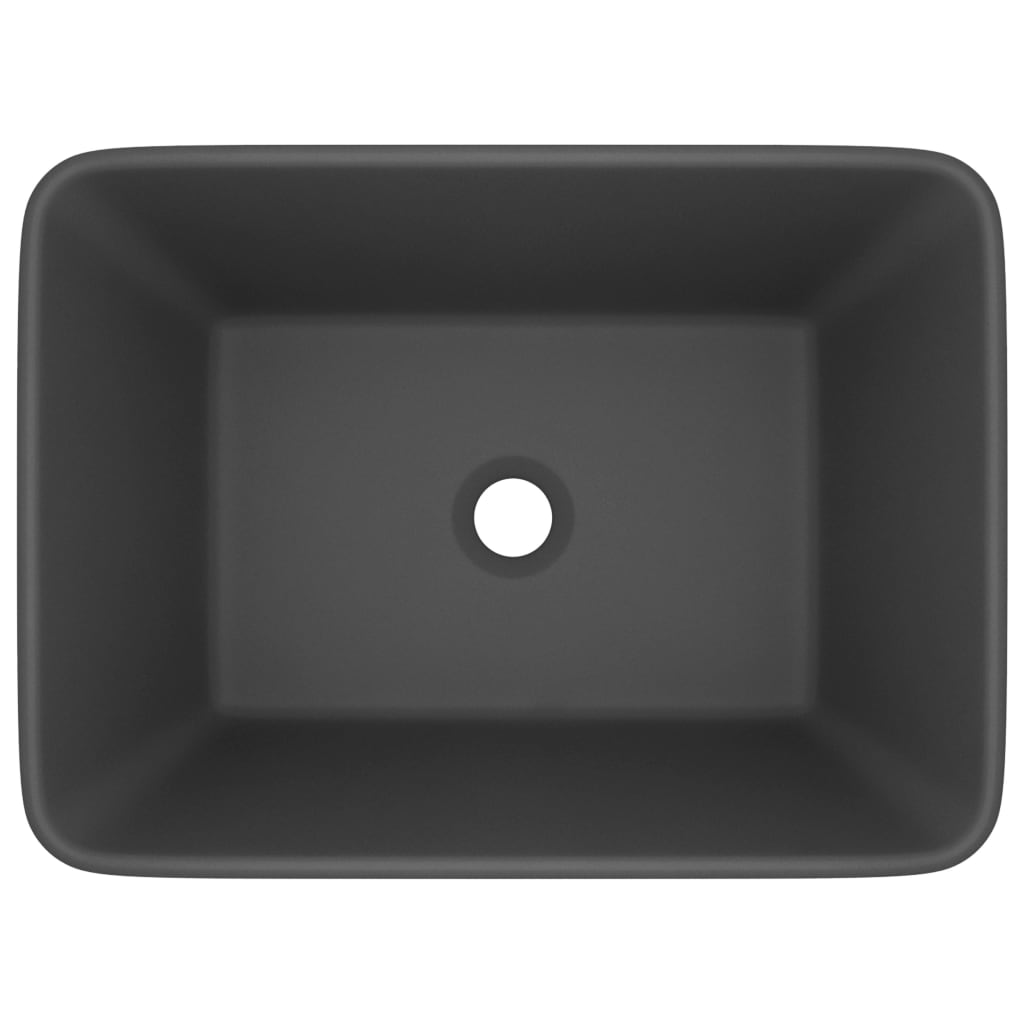 Vidaxl Washbasin 41x30x12 cm ceramico Matt scuro