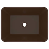 Vidaxl Washbasin 41x30x12 cm keramic Matt Dark Brown