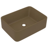 Vidaxl Washbasin 41x30x12 cm keramic matcream