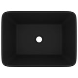 Vidaxl Washbasin 41x30x12 cm keramisk mat sort