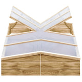 Vidaxl Sacs de culture 2 ST 200X50X35 cm Bois de pin imprégné