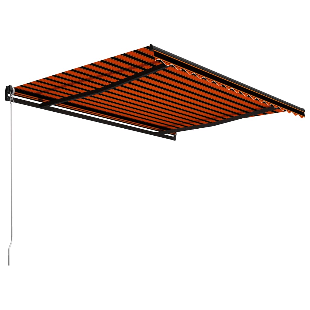 Vidaxl Luifel manually extends 400x300 cm orange and brown