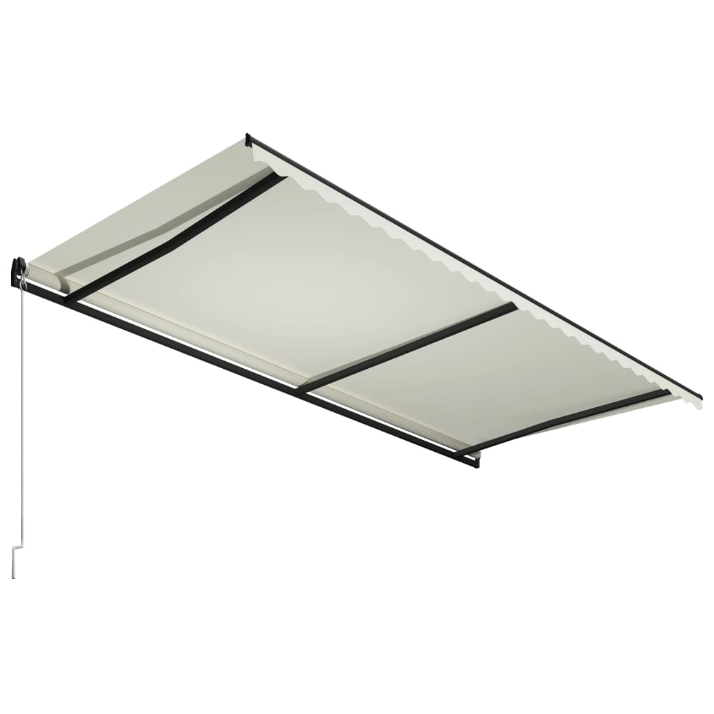 Vidaxl luifel manuell 600x300 cm Crème verlängeren