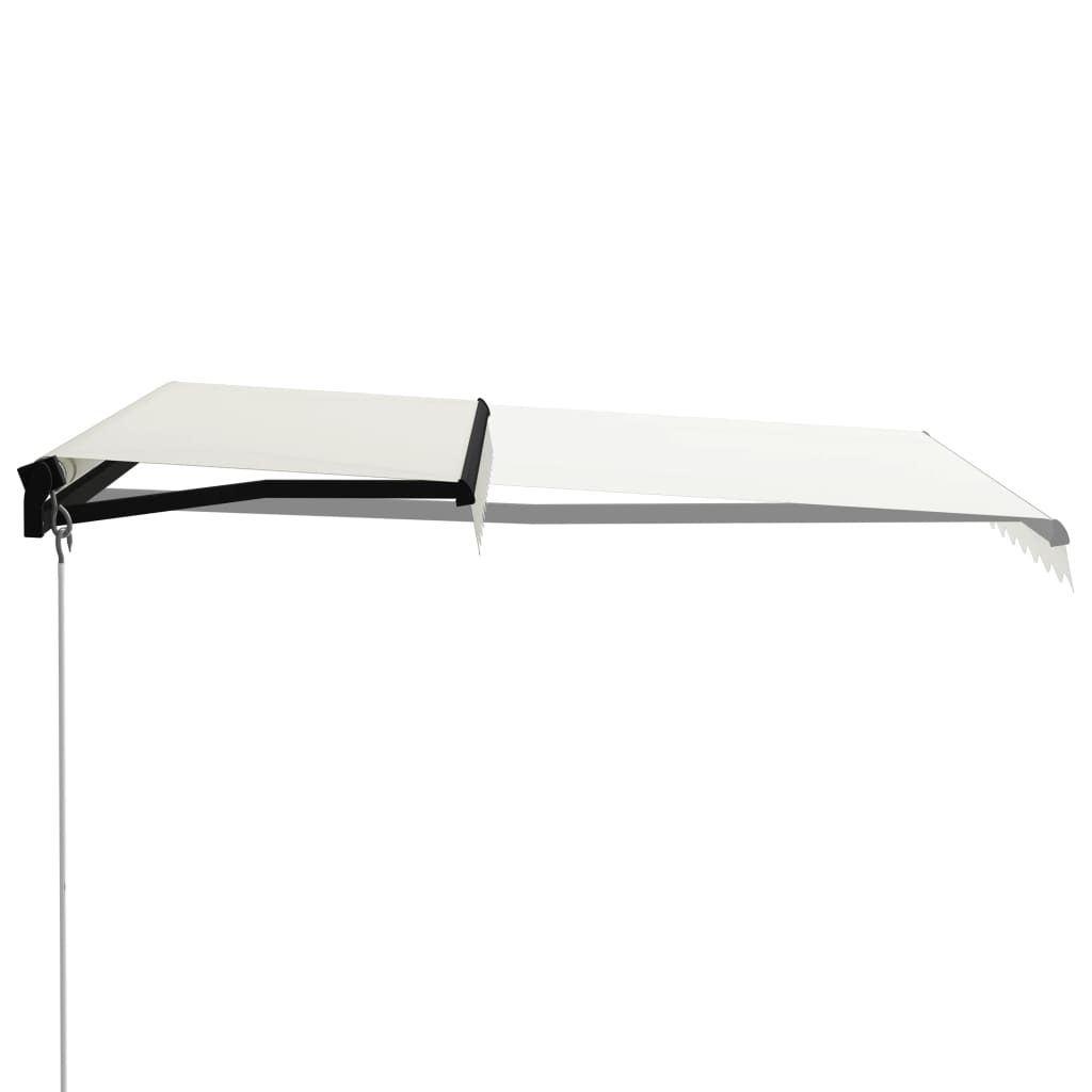 Vidaxl Luifel extensible manuellement avec une crème LED 300x250 cm