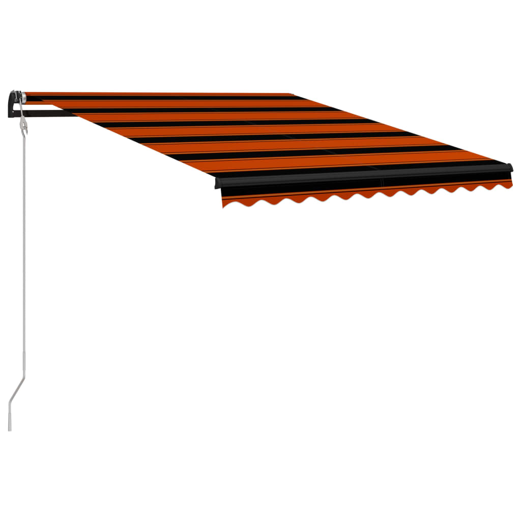 VidaXL Luifel automatisch uittrekbaar 300x250 cm oranje en bruin