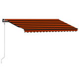 Bidaxl Laifel utdragbar med vindsensor LED 400x300 cm orange brun