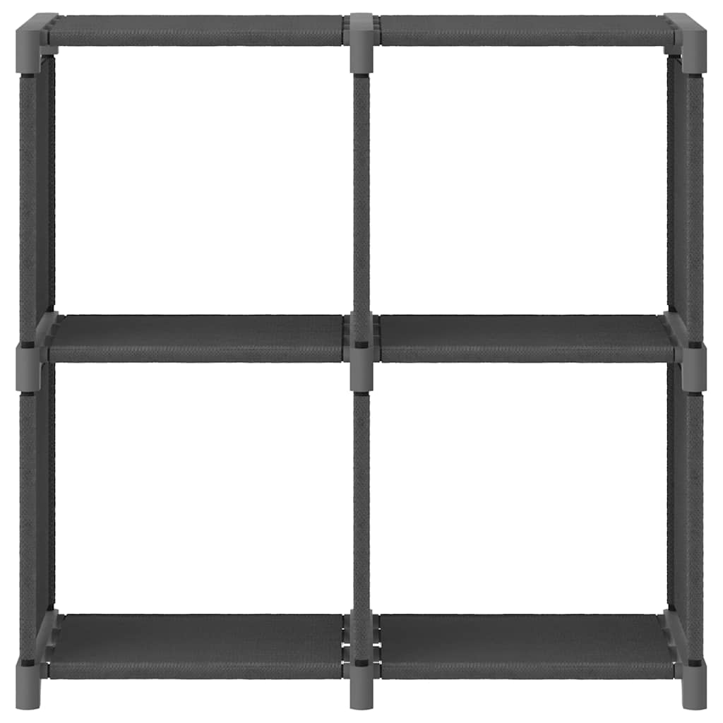 Vidaxl kast met 4 vakken 69x30x72,5 cm stof grijs