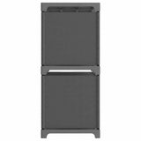 Vidaxl kast met 4 vakken 69x30x72,5 cm stof grijs