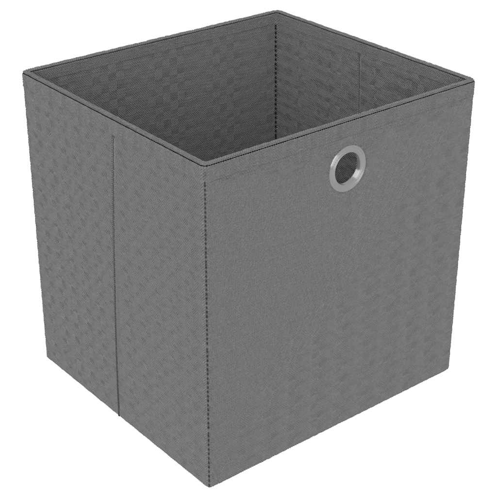 Vidaxl kast met 5 vakken met boxen 103x30x72,5 cm stof grijs