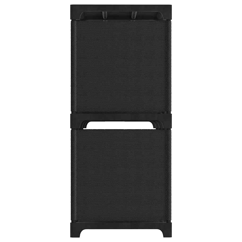 Vidaxl kast met 6 vakken 103x30x72,5 cm stof zwart