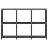 Vidaxl kast met 6 vakken 103x30x72,5 cm stof grijs
