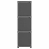 Vidaxl kast met 9 vakken met boxen 103x30x107,5 cm stof grijs