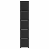 Vidaxl kast met 15 vakken met boxen 103x30x175,5 cm stof zwart