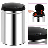 Vidaxl Trash Can con un sensor automático de 30 L de acero inoxidable