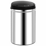 VidaXL Trash can with automatic sensor 30 L stainless steel