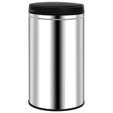 VidaXL Trash can with automatic sensor 60 L stainless steel