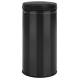 Vidaxl Trash Can con un sensor automático de 70 l de acero al carbono Negro