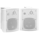 VidaXL Stereoluidsprekers wandgemonteerd 2 st 80 W wit