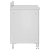 Vidaxl werktafel met kast commercieel 60x60x96 cm roestvrij staal