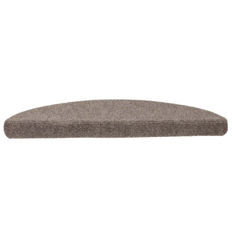 Vidaxl trapmatten zelfklevend 15 stuks 65x21x4 cm beige halfrond groot