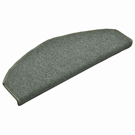 Vidaxl trapmatten 15 st 65x24x4 cm donkergroen halfrond groot