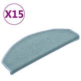 Vidaxl Stair tappetini 15 St 65x24x4 cm blu