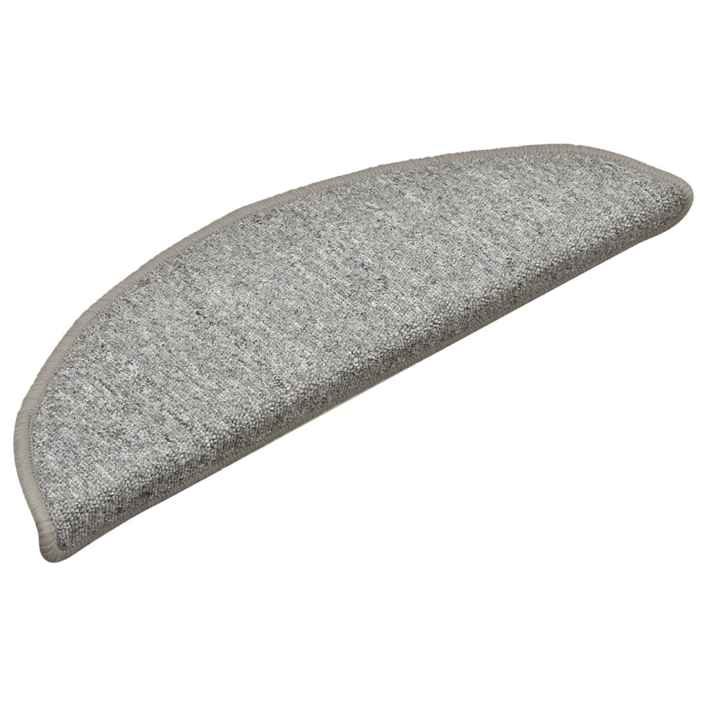 Vidaxl Stair Tappet 15 St 56x17x3 cm grigio chiaro